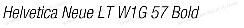 Helvetica Neue LT W1G 57 Bold conde字体转换